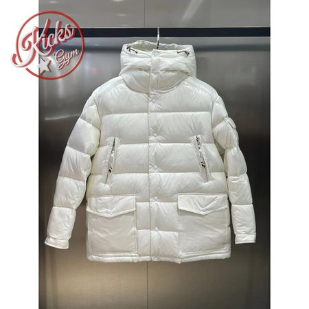 Moncler Chiablese Short Down Jacket Milk White