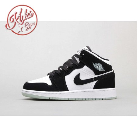 Air Jordan 1 Mid White Black Teal Tint 36-46