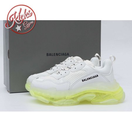 Balenciaga Triple S Clear Sole White Fluo Yellow 35-45