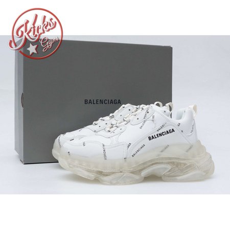 Balenciaga Triple S White Clear Sole Logo(W) 35-45