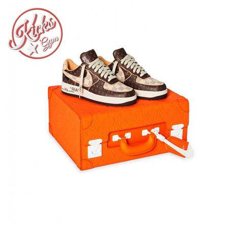 Nike Air Force 1 Low Louis Vuitton Monogram Brown Damier Azur Size 36-46