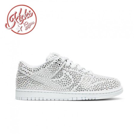 Cactus Plant Flea Market x Swarovski x Dunk Low 'Pure Platinum' Size 36-47.5