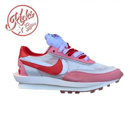 2019 Sacai x Nike LVD Waffle Daybreak Swoosh Pink Gery White Red BV0073 500 Size 36-46