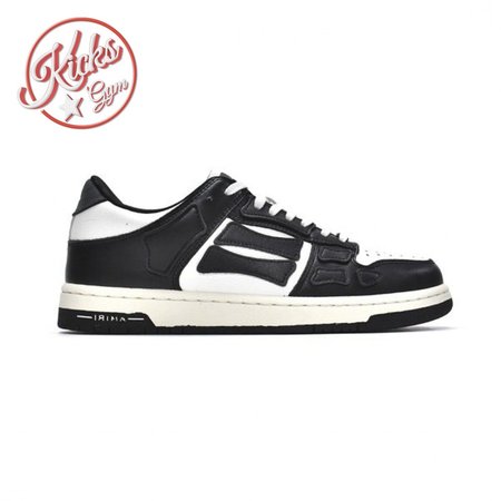 AMIRI Skel Top Low Black White Size 40-46