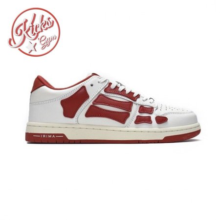 AMIRI Skel Top Low Whtie Red Size 40-46