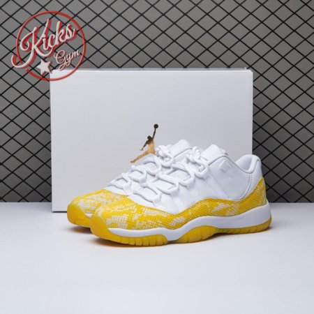 Jordan 11 Retro Low Tour Yellow Snakeskin (Women's) AH7860-107 Size 36-40