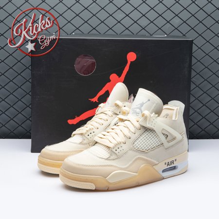 Air Jordan 4 RERO x Off-White AJ4 OW Sail 36-47.5