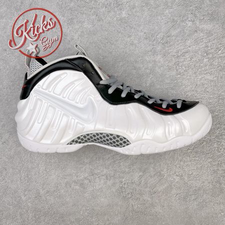 Nike Air Foamposite Pro White Black University Red 624041-103 Size 38.5-46